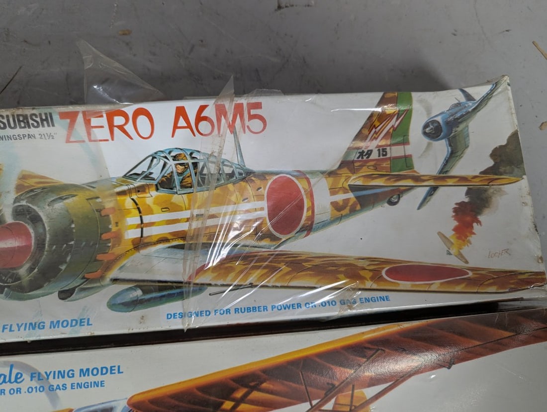 Comet Super Stars Balsa Wood Model Kits Lot Piper Cub J-3 Mitsubishi ZERO Sealed - 3