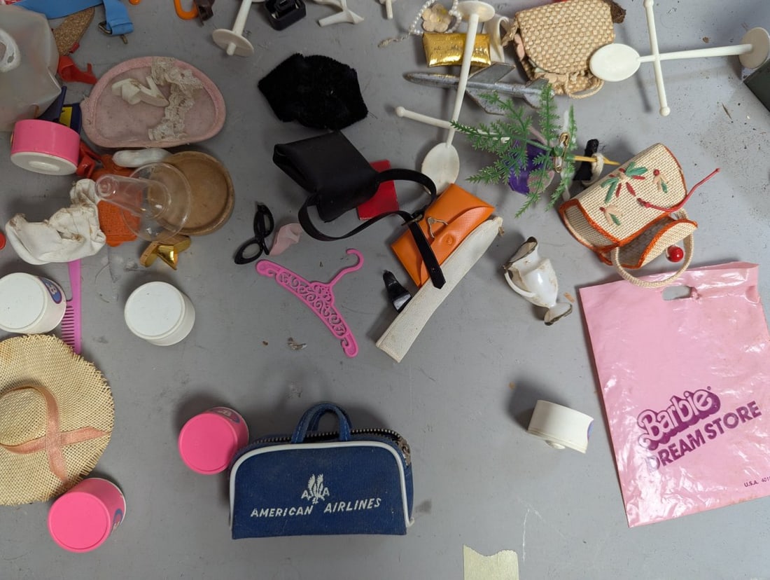 Vintage Mattel Barbie and Ken Doll Collection with Clothing and Accessories Lot - 19