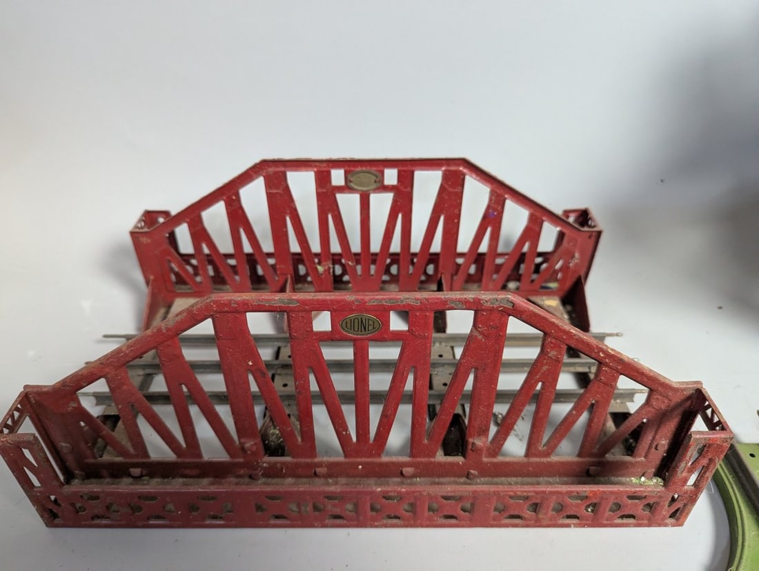 Lionel Standard Gauge Train Accessory Lot with Bridges and Parts for Collectors - 5
