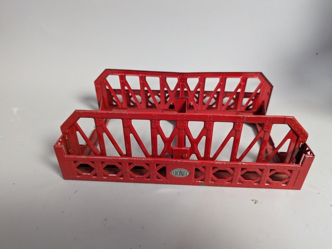 Lionel Standard Gauge Train Accessory Lot with Bridges and Parts for Collectors - 6