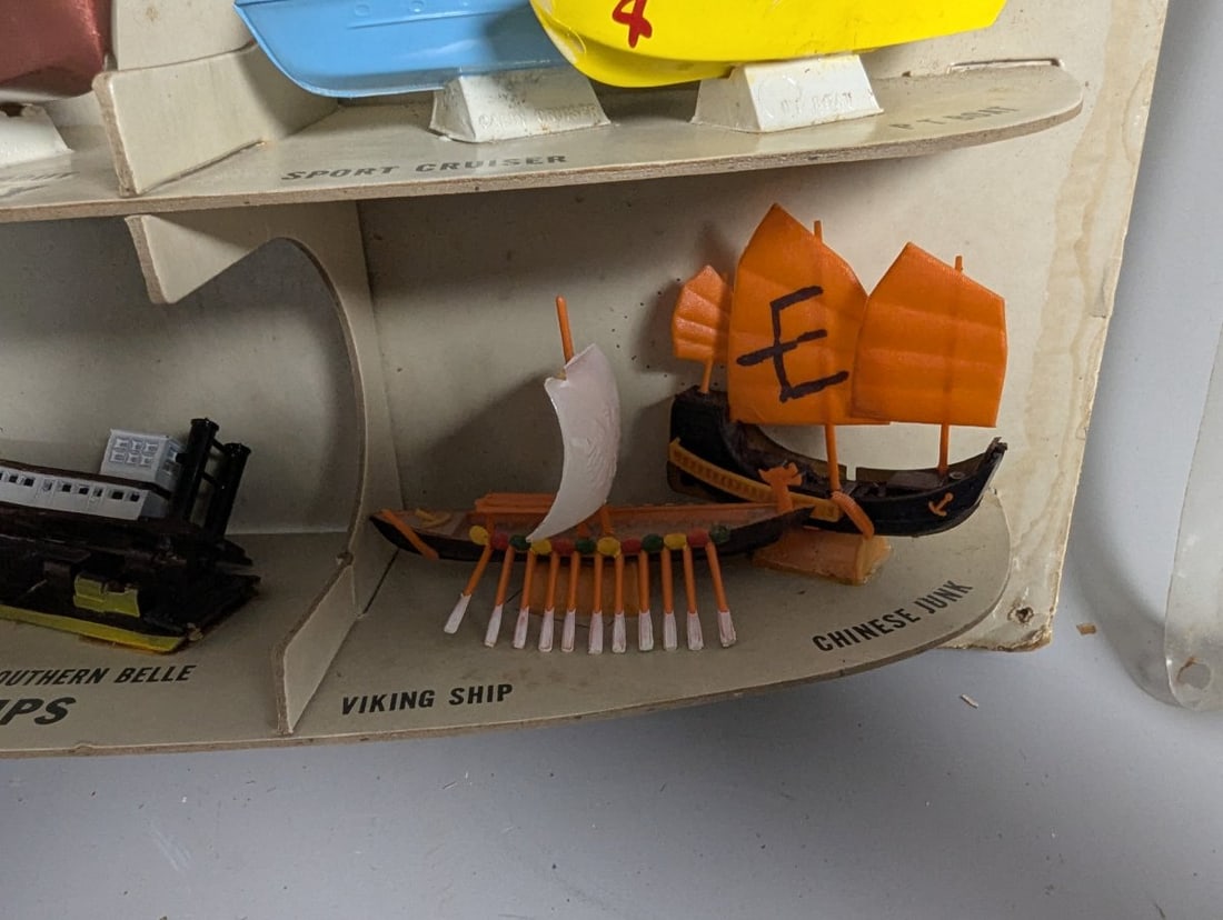 Vintage Ideal Toy Corporation Precision Miniatures Store Display Set with Vehicles - 12