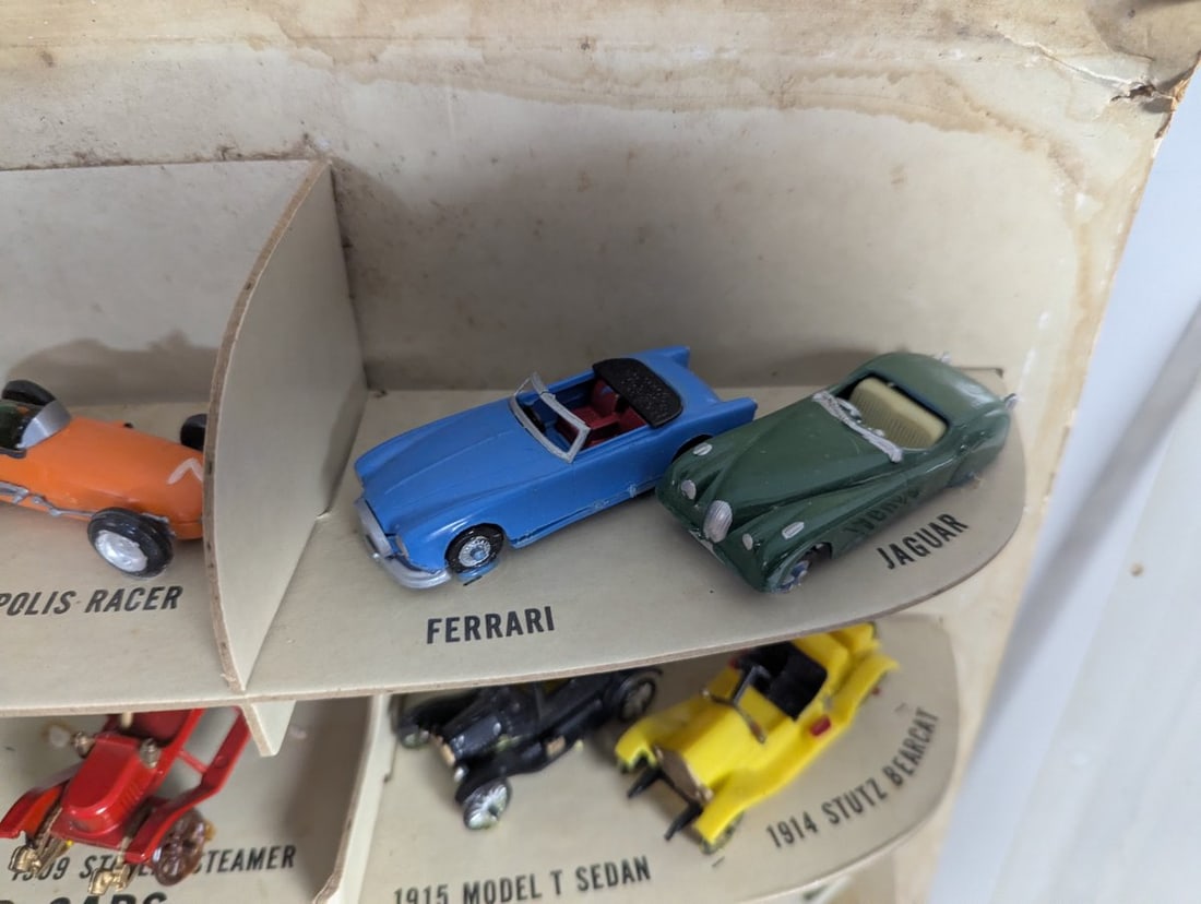 Vintage Ideal Toy Corporation Precision Miniatures Store Display Set with Vehicles - 5