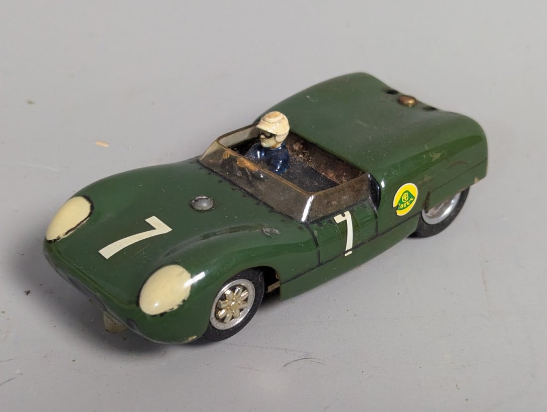 Vintage Strombecker Lotus Eleven Slot Car Green #7 1/32 Scale Collector's Item: **Important** Please read below description on how to avoid high shipping costs. Presenting a Vintage Strombecker Lotus Eleven 1/32 Scale Slot Car for collectors. This iconic model features the
