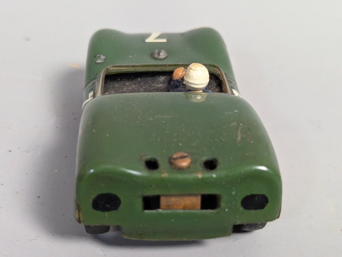 Vintage Strombecker Lotus Eleven Slot Car Green #7 1/32 Scale Collector's Item - 4