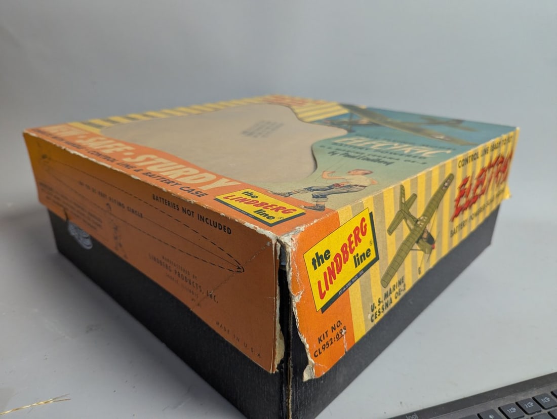Vintage Lindberg Line U.S. Marine Cessna OE-2 Electric Model Kit CL952:695 - 6