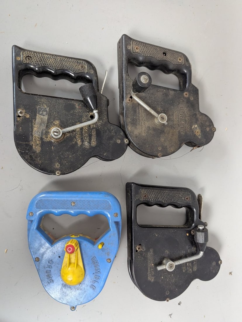 Vintage Jim Walker U-Reely & Cox Thimble Drome Control Line Handles Lot of 4 Model Airplanes (1 of 7)