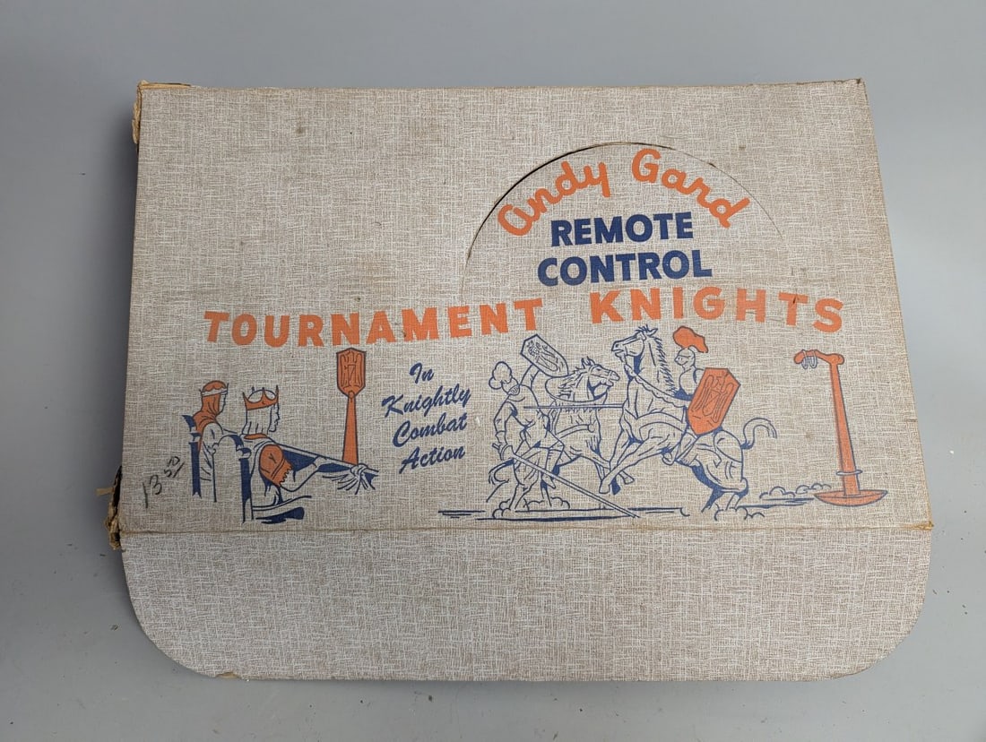 Vintage Andy Gard Remote Control Tournament Knights Toy Set No. 142 Collectible - 5