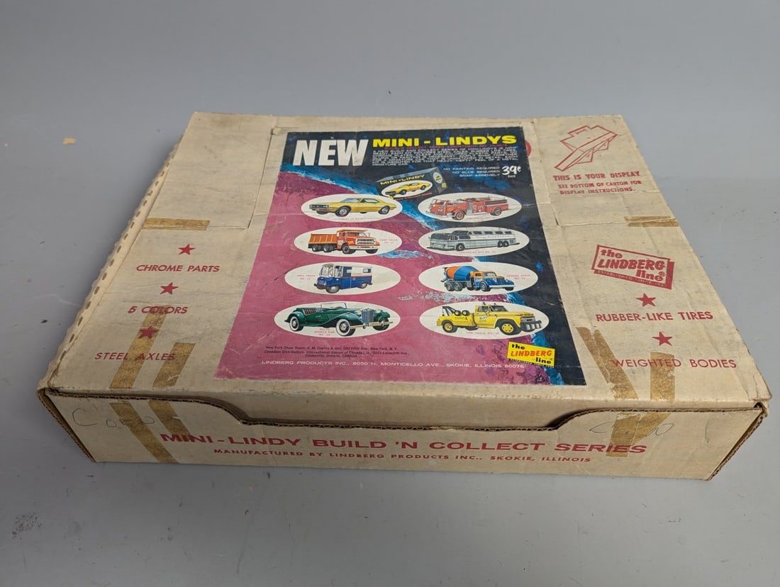 Lindberg Mini-Lindy Model Kits Collection with Store Display Vintage Toys Cars - 3