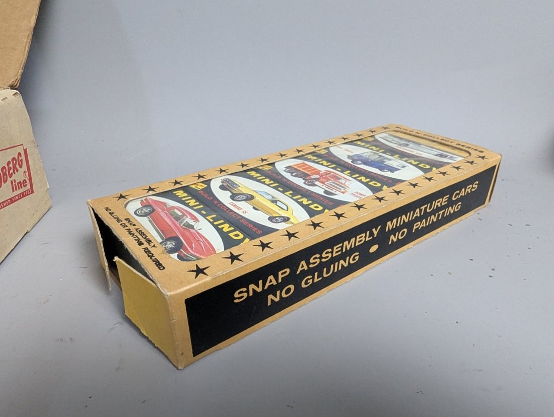 Lindberg Mini-Lindy Model Kits Collection with Store Display Vintage Toys Cars - 5