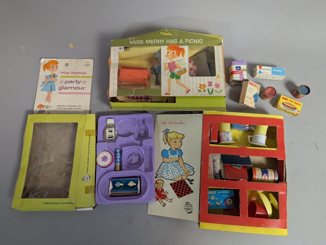 Vintage Miss Merry Toy Playsets Collection Mid-Century Nostalgia Miniature Items (1 of 10)
