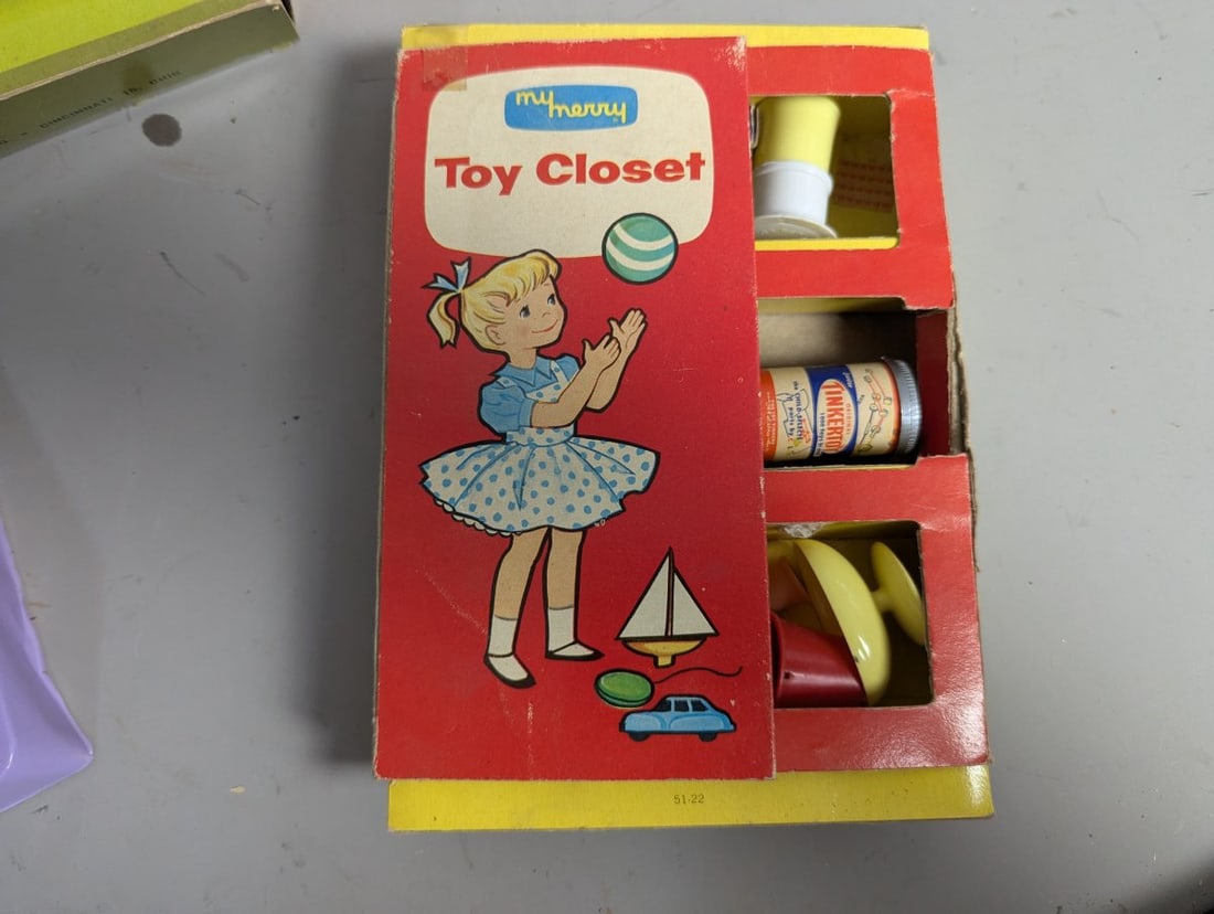 Vintage Miss Merry Toy Playsets Collection Mid-Century Nostalgia Miniature Items - 4