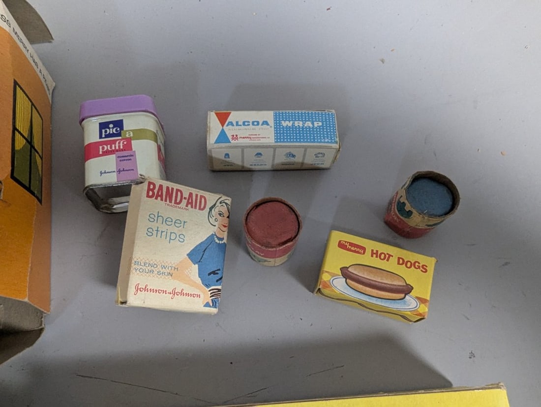 Vintage Miss Merry Toy Playsets Collection Mid-Century Nostalgia Miniature Items - 8