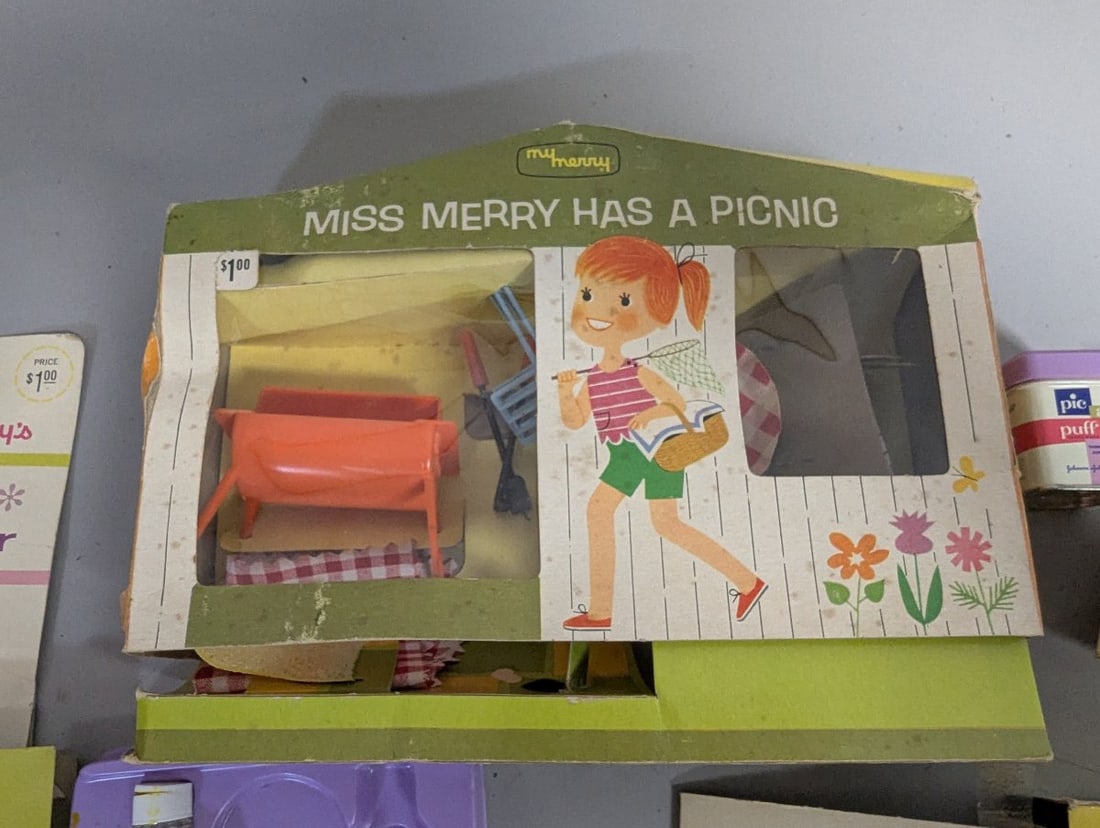 Vintage Miss Merry Toy Playsets Collection Mid-Century Nostalgia Miniature Items - 9