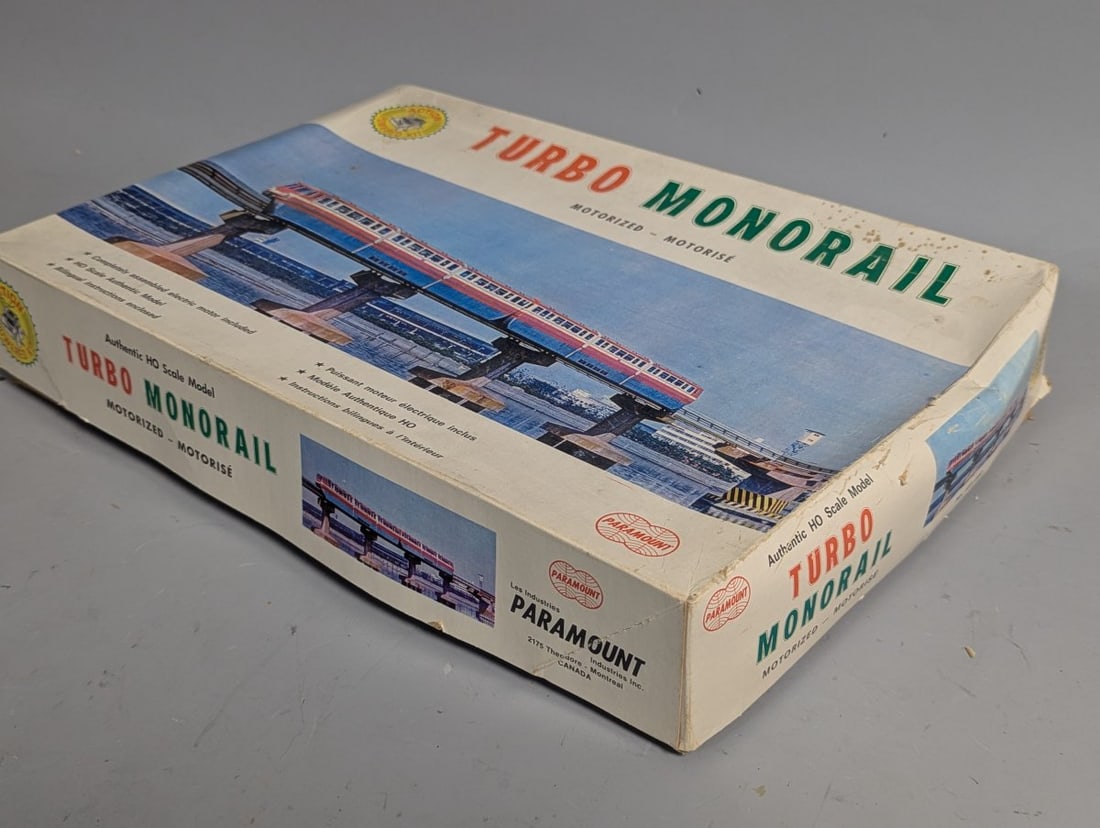Paramount Turbo Monorail Motorized HO Scale Model Kit 123 Vintage Unbuilt Collectible - 5