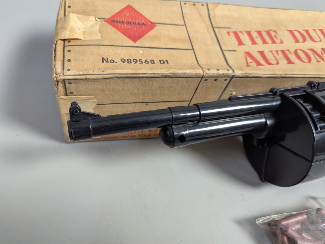 Vintage Durlan 20-30 Automatic Toy Gun with Original Box and Bullets Collectible Classic - 3