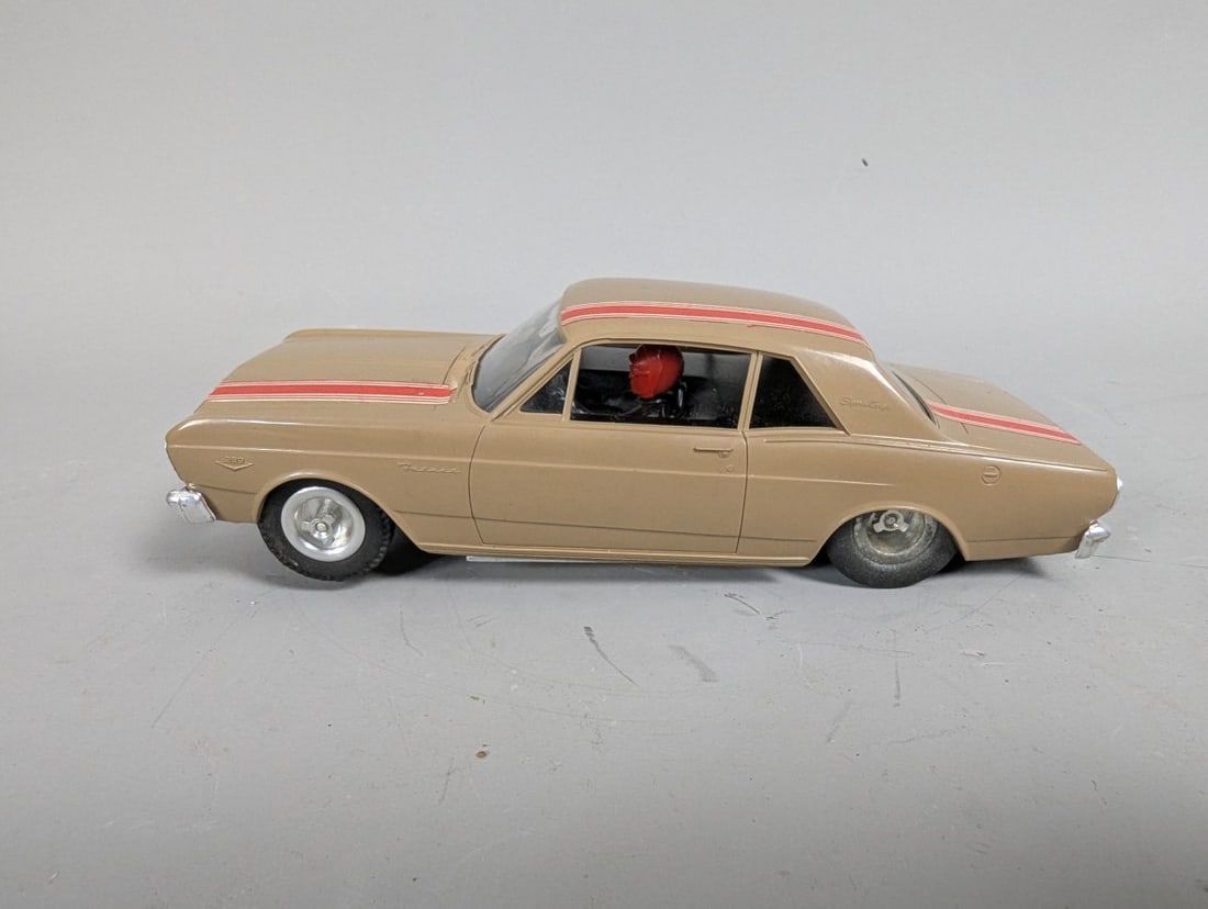 Vintage 1/24 Scale 1966 Ford Falcon Slot Car Custom Chassis Racing Collectible - 4