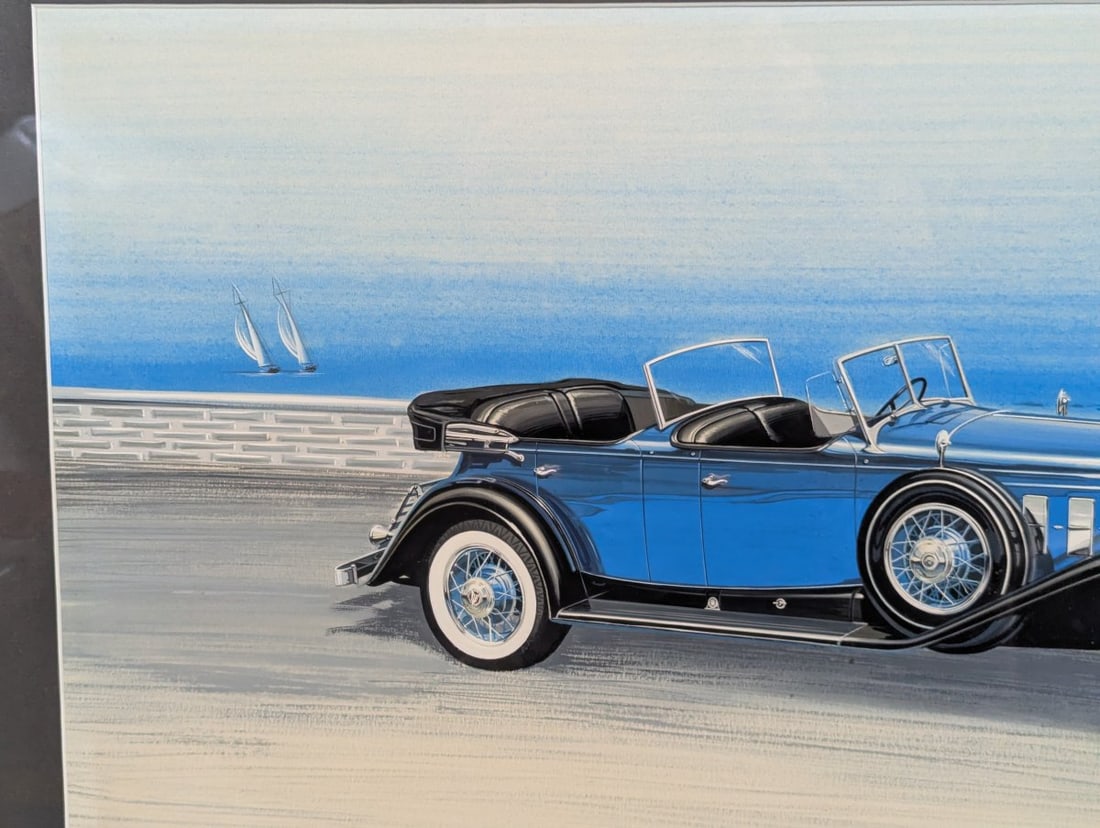 Jo-Han 1931 Cadillac V-16 Box Art Painting and Model Kit Unique Collector's Set - 3