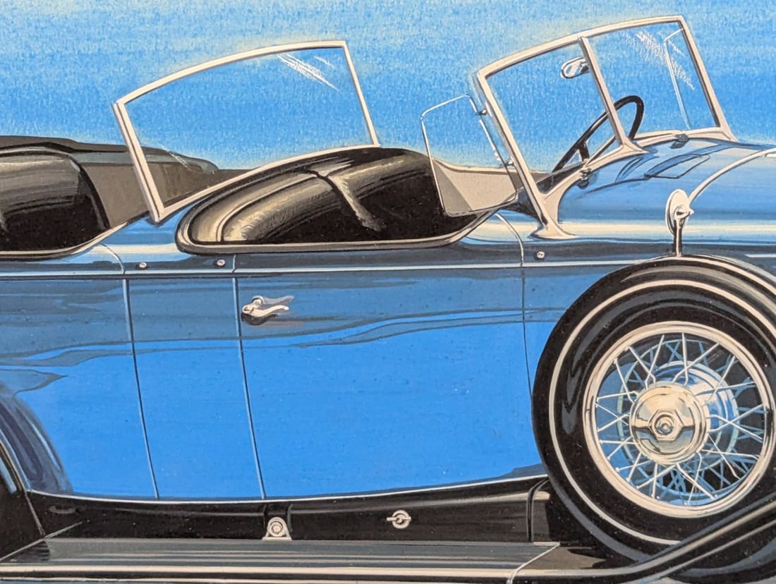Jo-Han 1931 Cadillac V-16 Box Art Painting and Model Kit Unique Collector's Set - 6