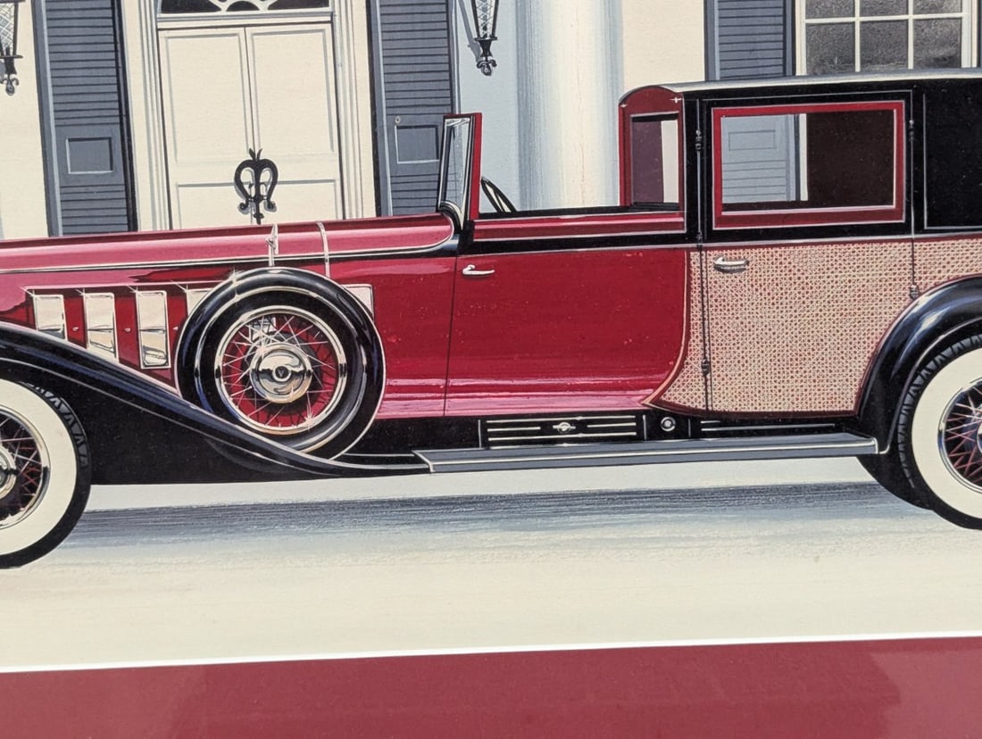 Original Production Artwork Jo-Han 1931 Cadillac V-16 Model Kit with Factory Sealed Kit - 10