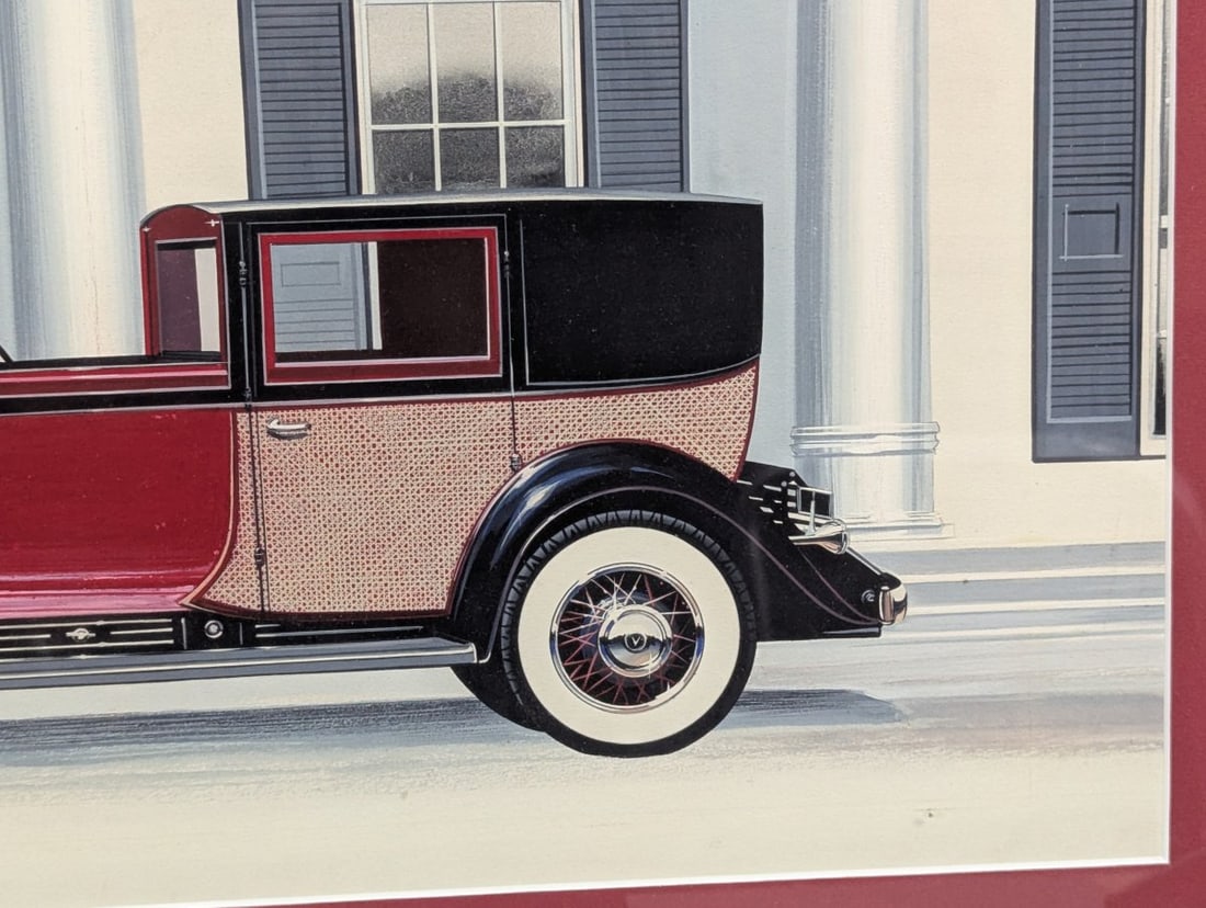 Original Production Artwork Jo-Han 1931 Cadillac V-16 Model Kit with Factory Sealed Kit - 11