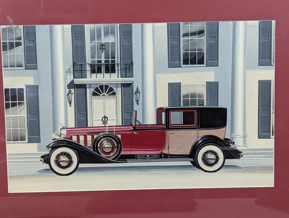 Original Production Artwork Jo-Han 1931 Cadillac V-16 Model Kit with Factory Sealed Kit - 2