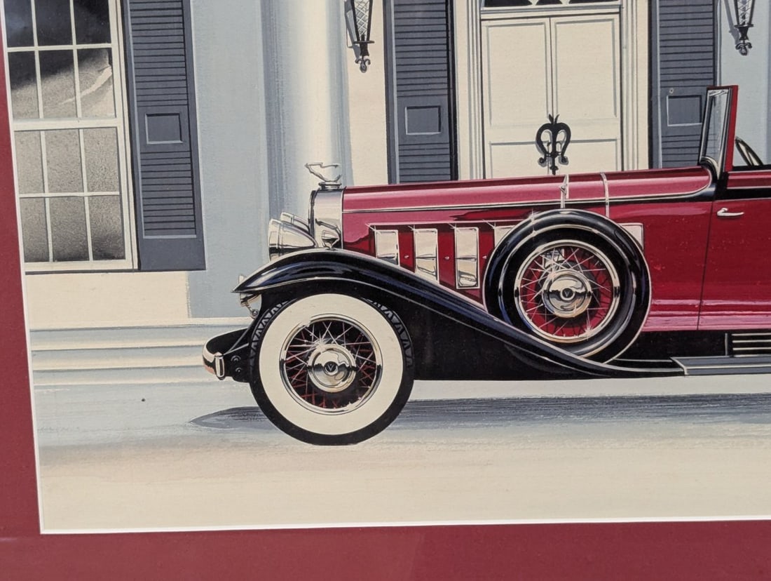 Original Production Artwork Jo-Han 1931 Cadillac V-16 Model Kit with Factory Sealed Kit - 9