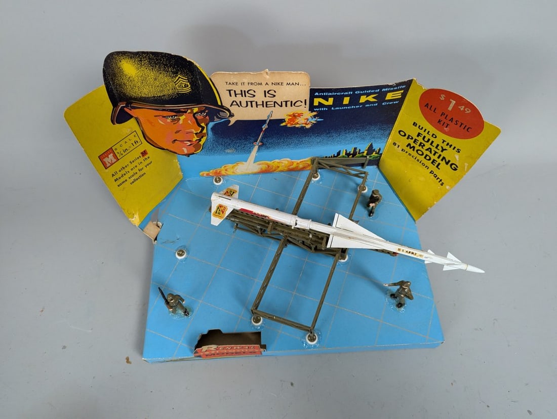 Vintage Renwal Blueprint Models Nike Missile Store Display Cold War Classic Collectible - 2