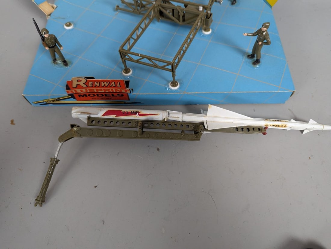 Vintage Renwal Blueprint Models Nike Missile Store Display Cold War Classic Collectible - 5