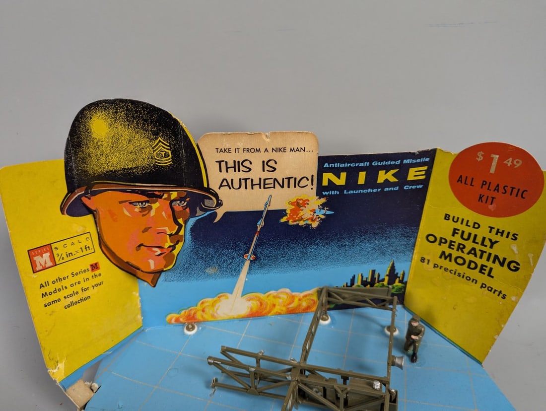 Vintage Renwal Blueprint Models Nike Missile Store Display Cold War Classic Collectible - 7