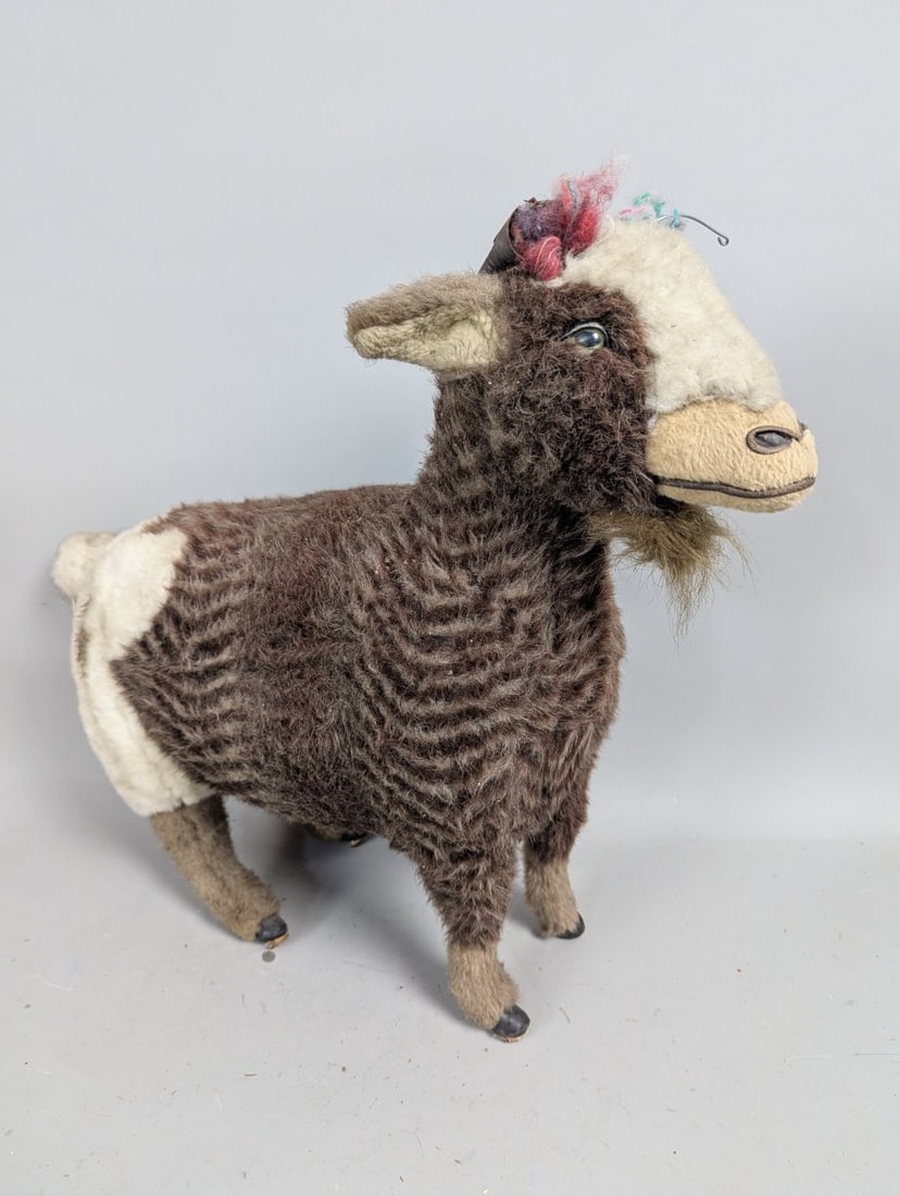 Vintage Large Ramat Plush Goat by Enesco Collectible Italian Toy: **Important** Please read below description on how to avoid high shipping costs. Introducing a charming Vintage Ramat Plush Goat by Enesco, a collectible plush toy that stands at an impressive 24 x