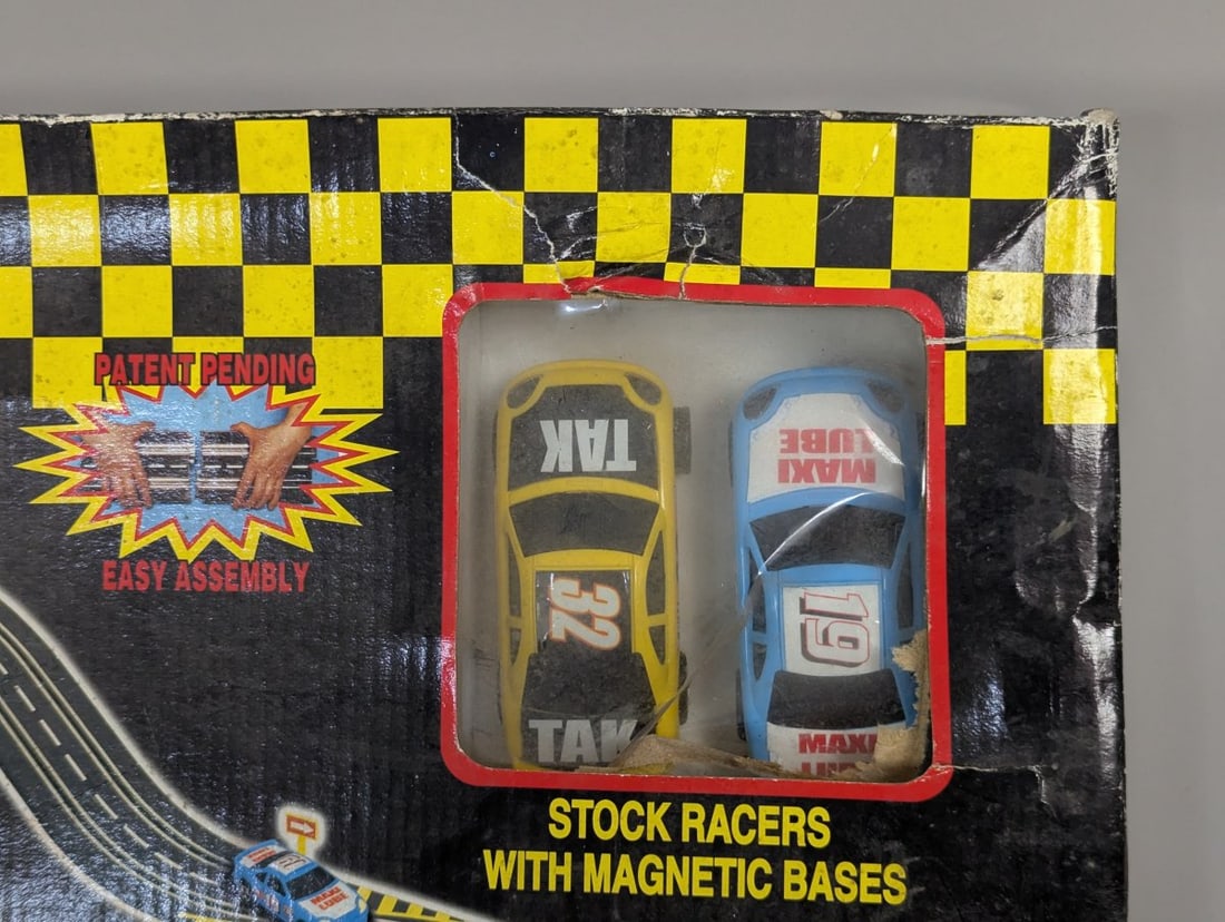 Vintage Artin Stock Car Challenge Slot Car Race Set 10120A Retro Racing Game - 3