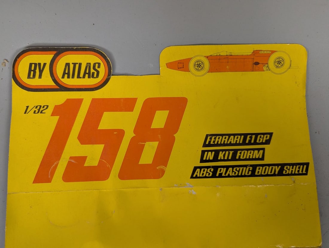 Atlas 1/32 Scale Ferrari 158 F1 GP Slot Car Kit New Old Stock Factory Sealed - 2
