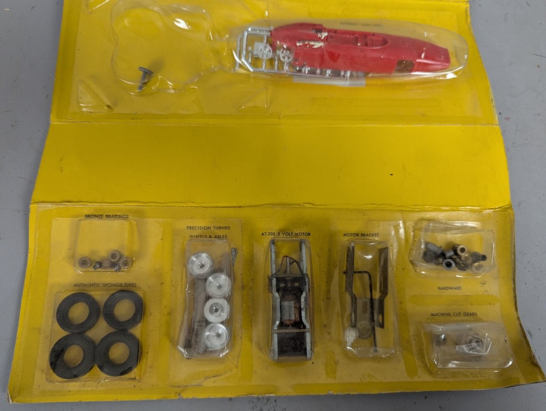 Atlas 1/32 Scale Ferrari 158 F1 GP Slot Car Kit New Old Stock Factory Sealed - 4