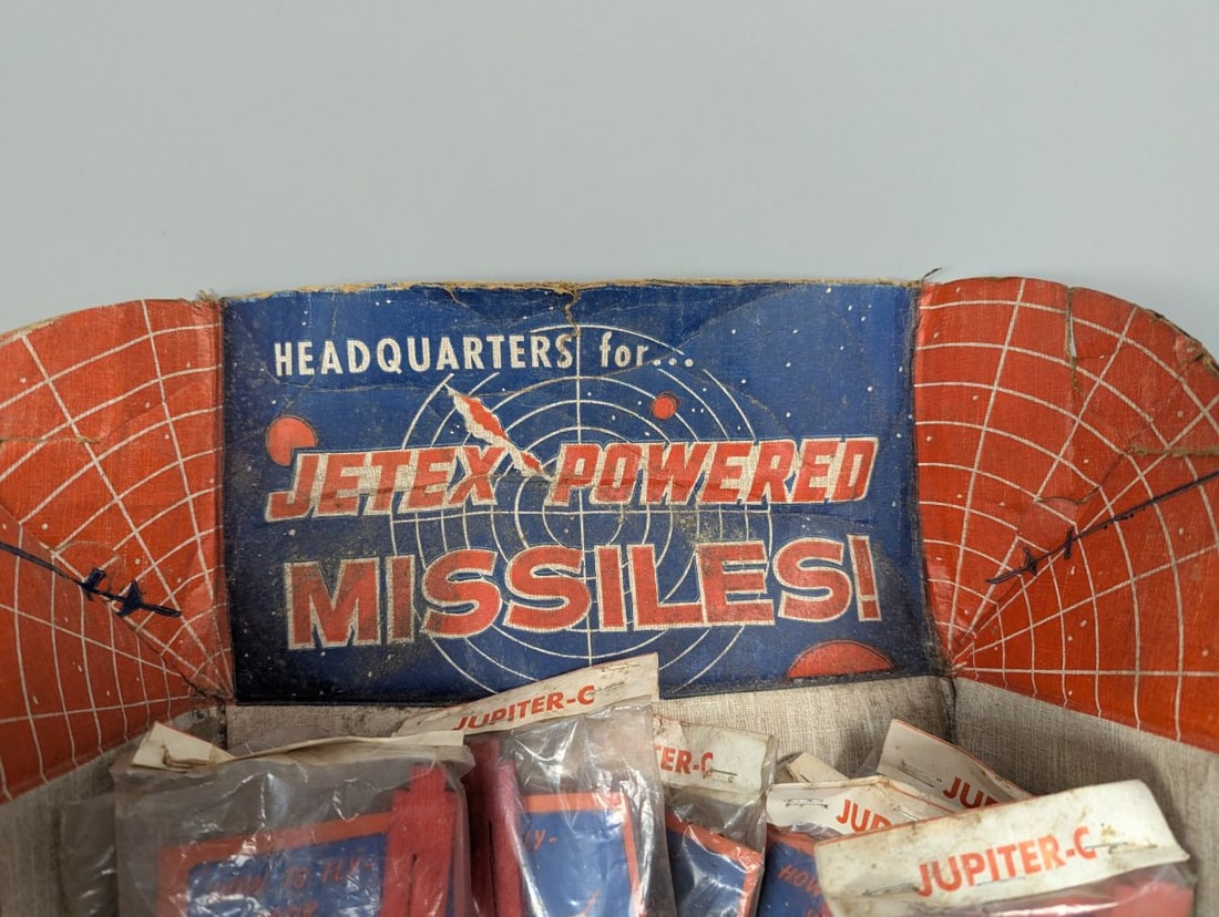 American Telasco Jetex Powered Missiles Vintage Store Display with Missile Kits - 2