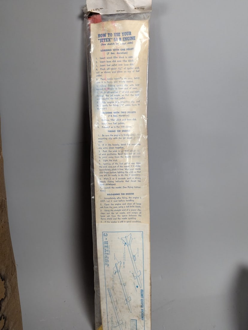 American Telasco Jetex Powered Missiles Vintage Store Display with Missile Kits - 5
