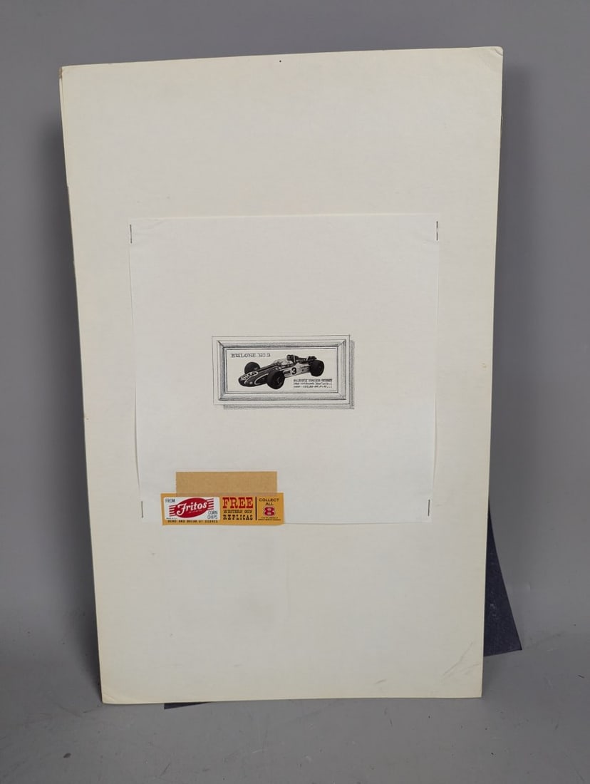 Creative Merchandisers Original Production Art Bobby Unser 1968 Indy 500 Winner Racing: **Important** Please read below description on how to avoid high shipping costs. Introducing a unique piece of history: this original production art from Creative Merchandisers celebrates Bobby