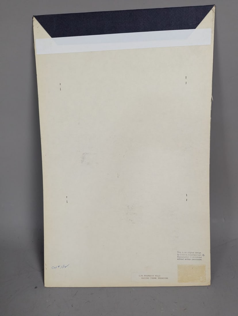 Creative Merchandisers Original Production Art Bobby Unser 1968 Indy 500 Winner Racing - 4