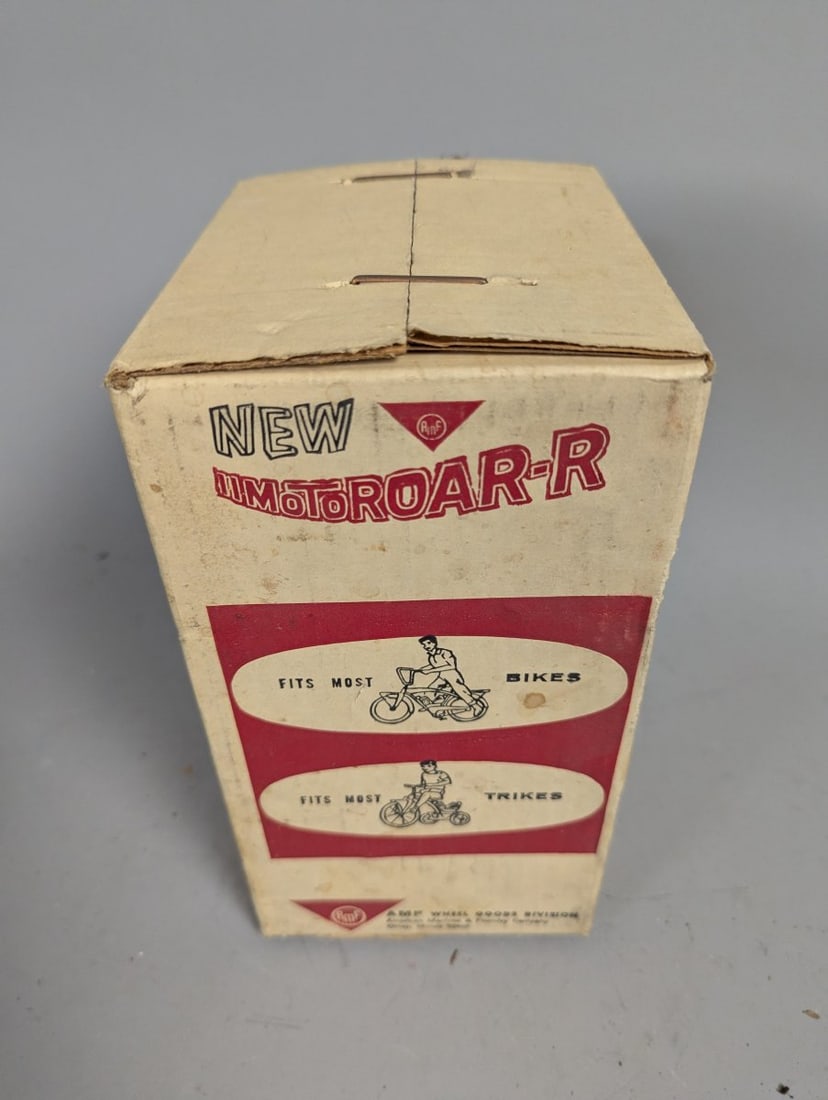Vintage AMF New Motoroar-R Bicycle Noise Maker Toy Sealed Box Nostalgic Collectible - 3
