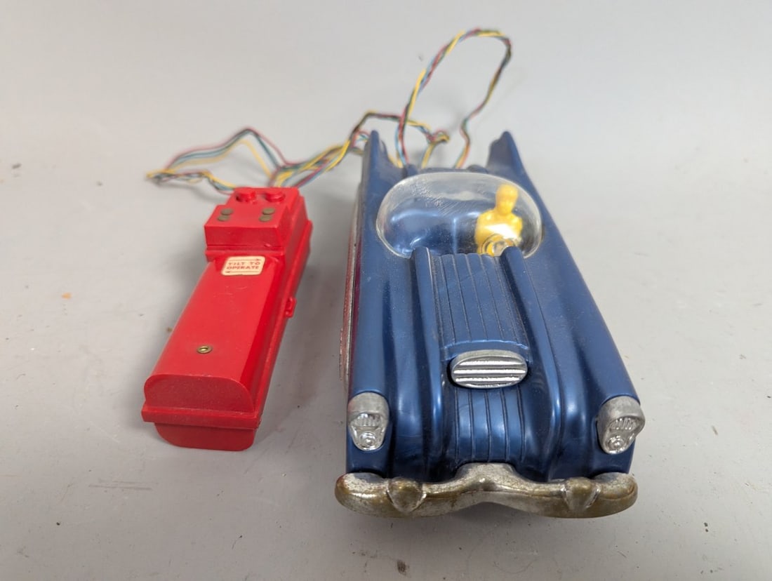 Cragstan Futura Mystery Action Satellite Car Vintage Tin Space Age Toy Collectible - 2