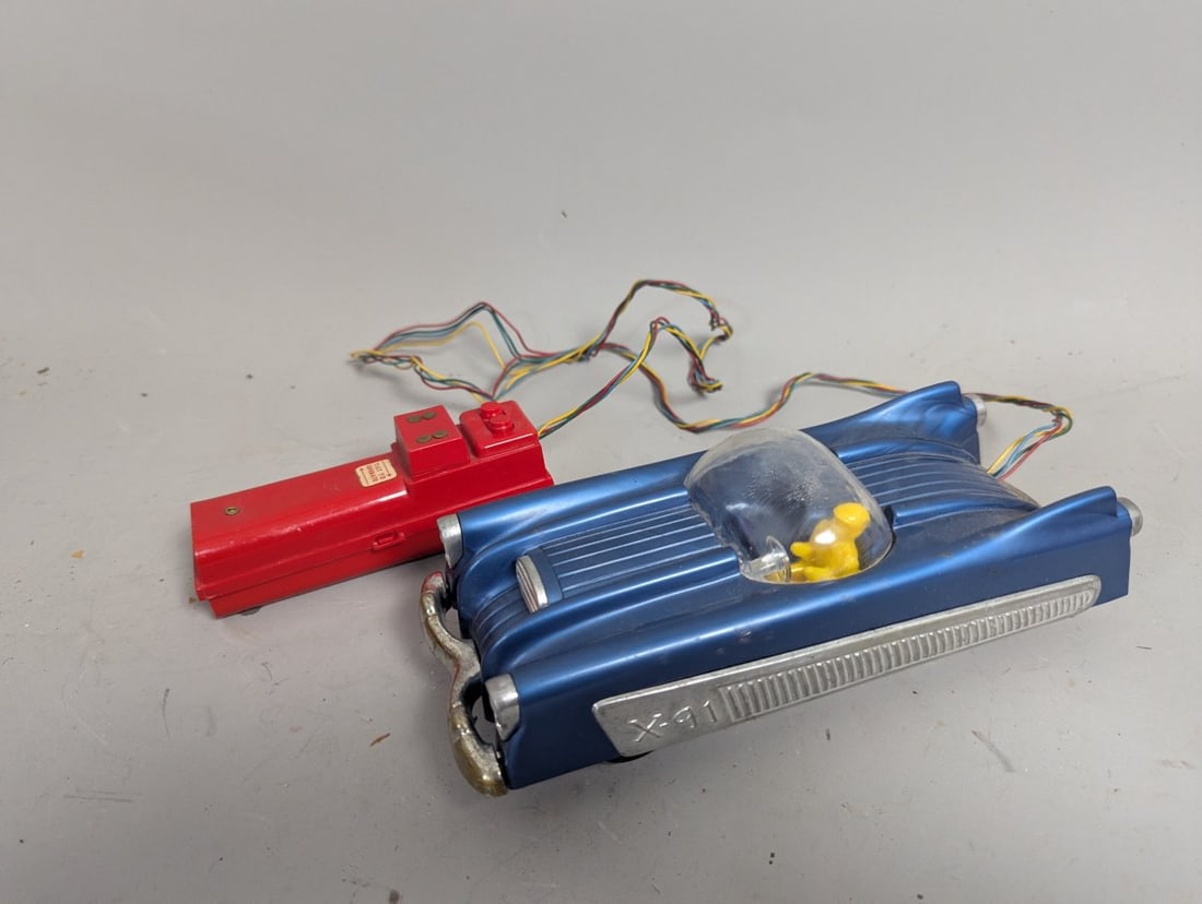 Cragstan Futura Mystery Action Satellite Car Vintage Tin Space Age Toy Collectible - 4