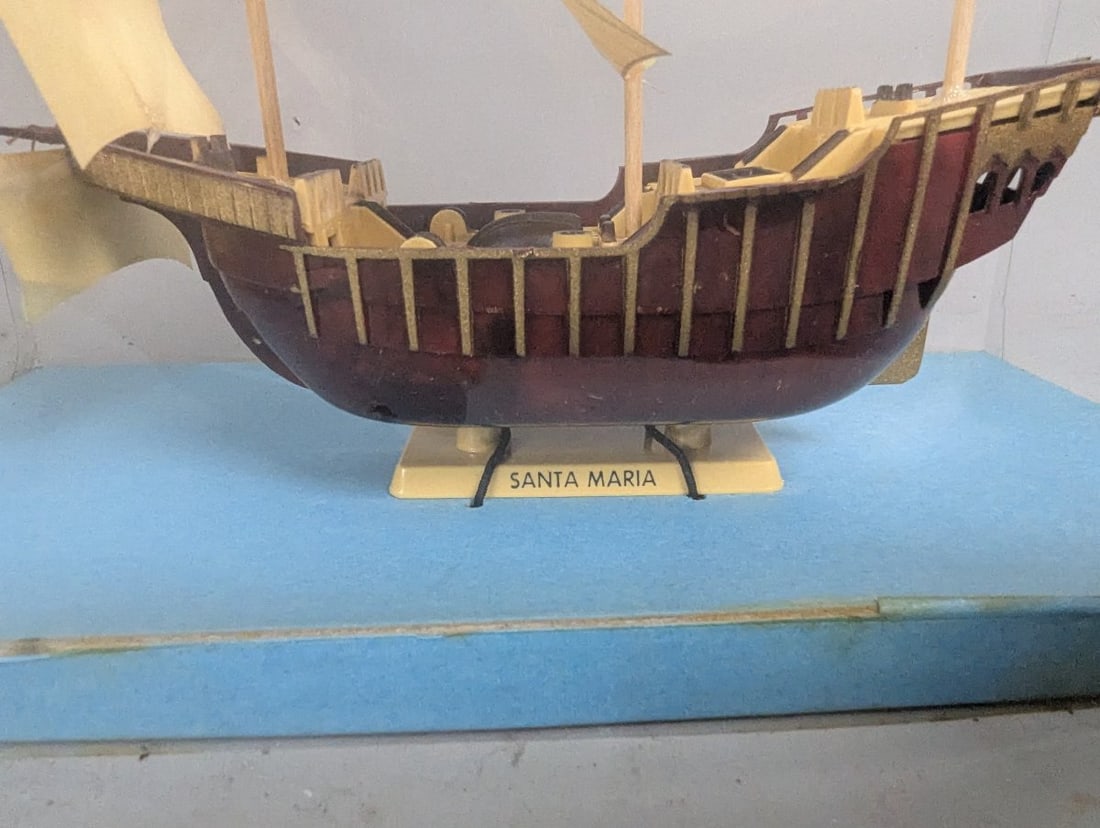 Vintage Pyro Plastics Santa Maria Dealer Display Model New Old Stock Collectible Ship - 3