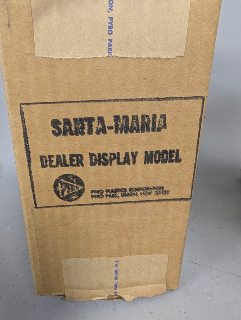 Vintage Pyro Plastics Santa Maria Dealer Display Model New Old Stock Collectible Ship - 7