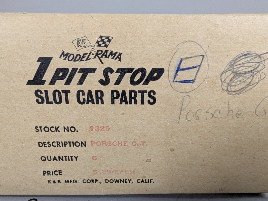 K&B Model-Rama Pit Stop Porsche G.T. 1/32 Scale Slot Car Body Kit New Old Stock - 2