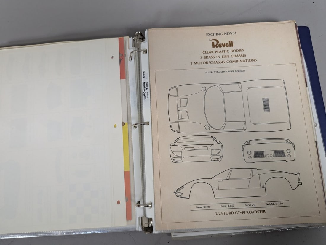 1960s Revell Slot Car Racing Dealer Promotional Binder with Brochures and Paperwork - 4