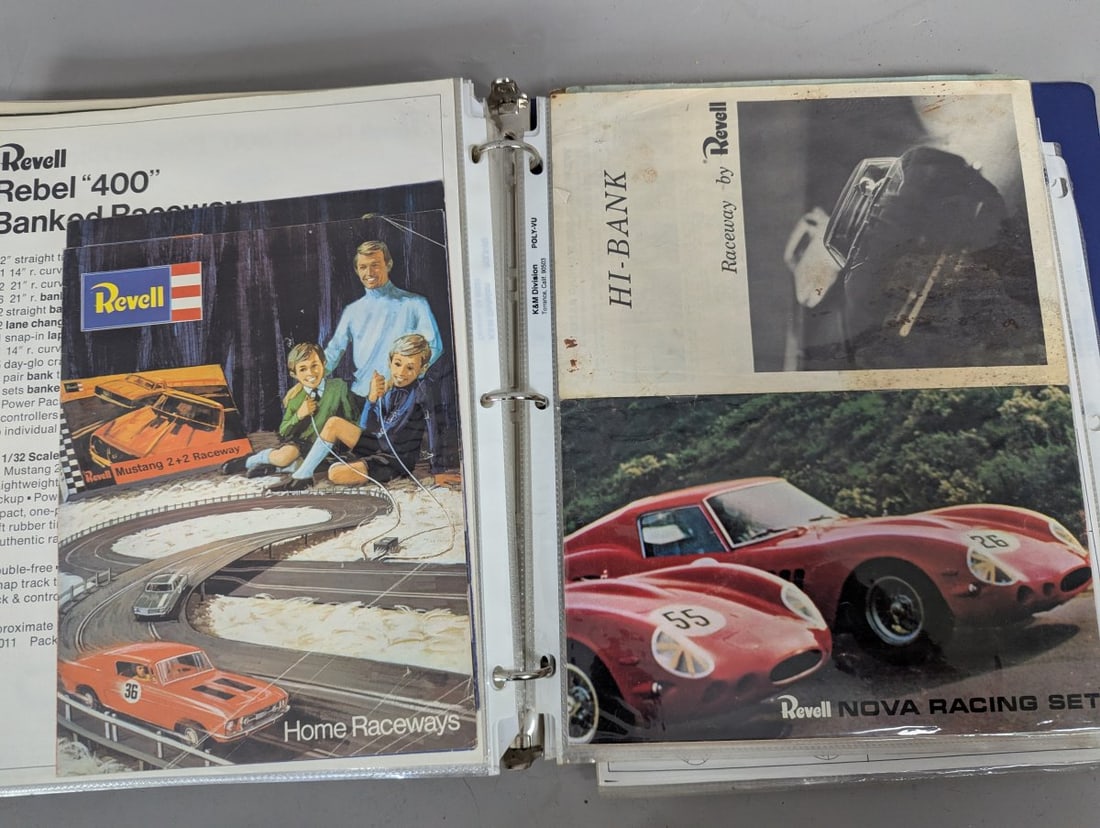 1960s Revell Slot Car Racing Dealer Promotional Binder with Brochures and Paperwork - 9
