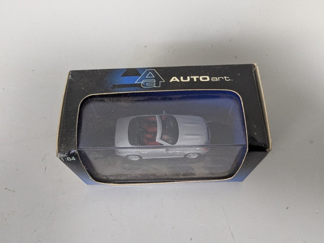AUTOart 1:64 Mercedes-Benz SLK AMG Roadster Silver Precision Die-Cast Model - 2