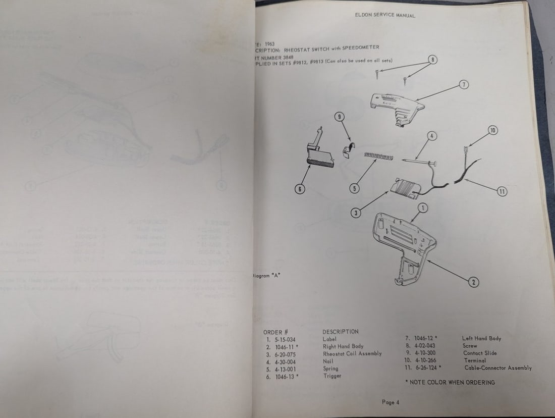 Eldon Industries 1963 Road Race Service Manual for Slot Car Collectors and Restorers - 3