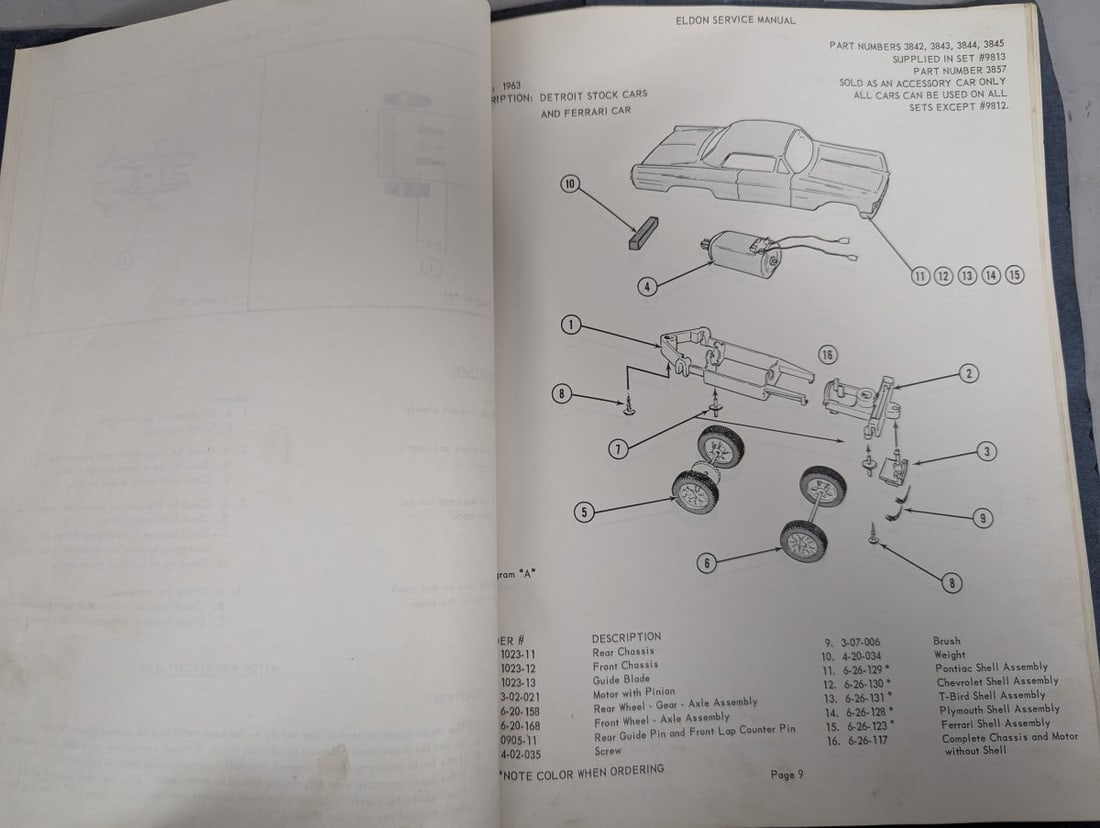 Eldon Industries 1963 Road Race Service Manual for Slot Car Collectors and Restorers - 4
