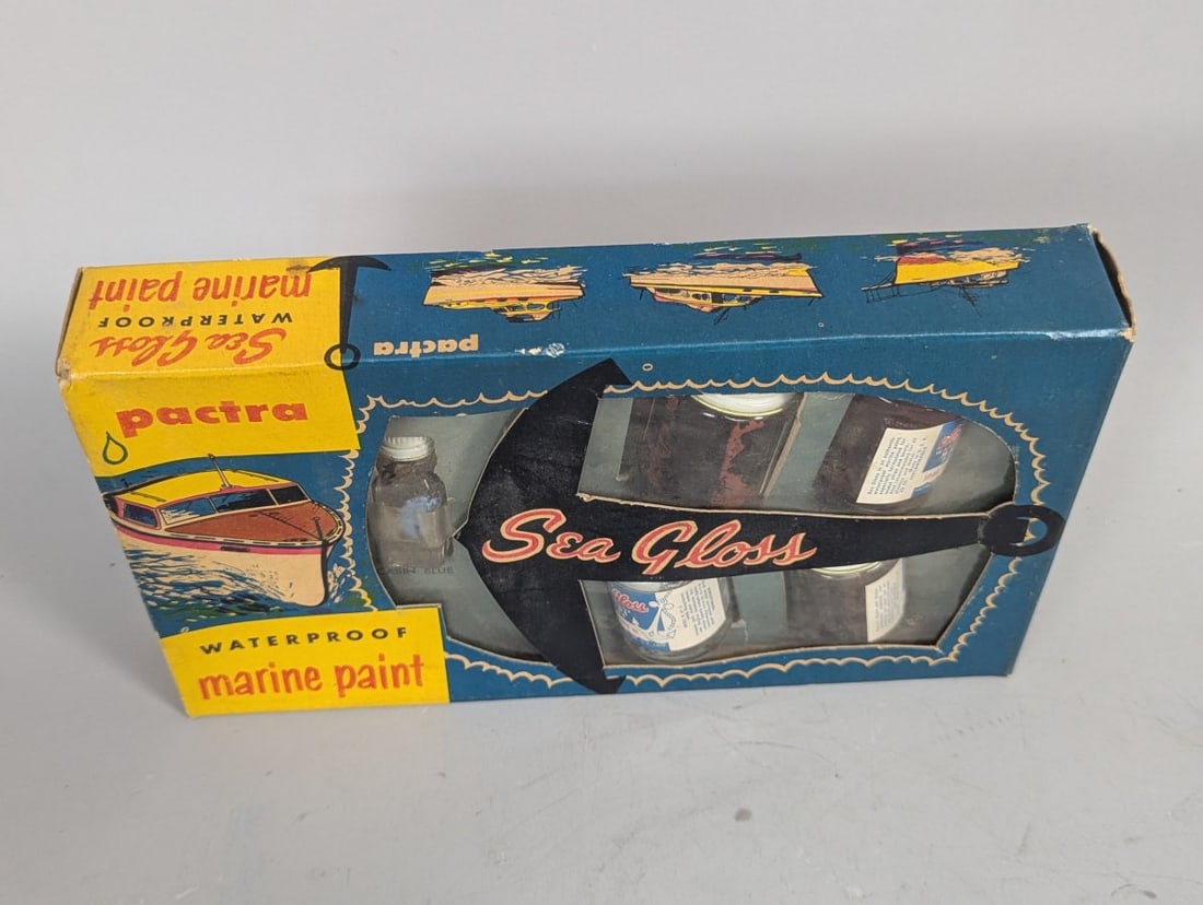 Pactra Sea Gloss Marine Paint Kit Vintage Collectible New Old Stock Model Supplies - 2