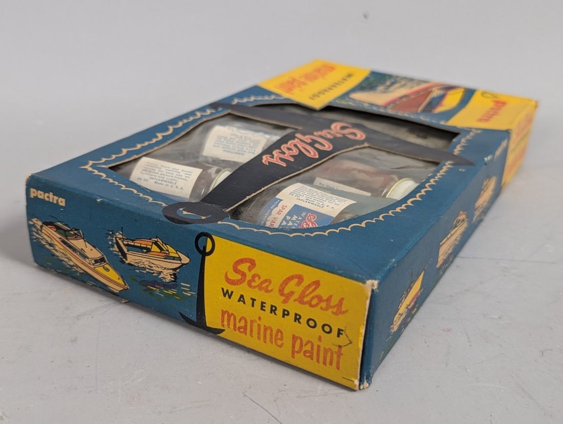 Pactra Sea Gloss Marine Paint Kit Vintage Collectible New Old Stock Model Supplies - 5